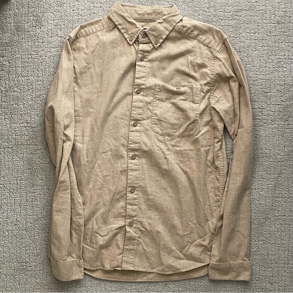 Men’s Patagonia Camel Flannel Button Down